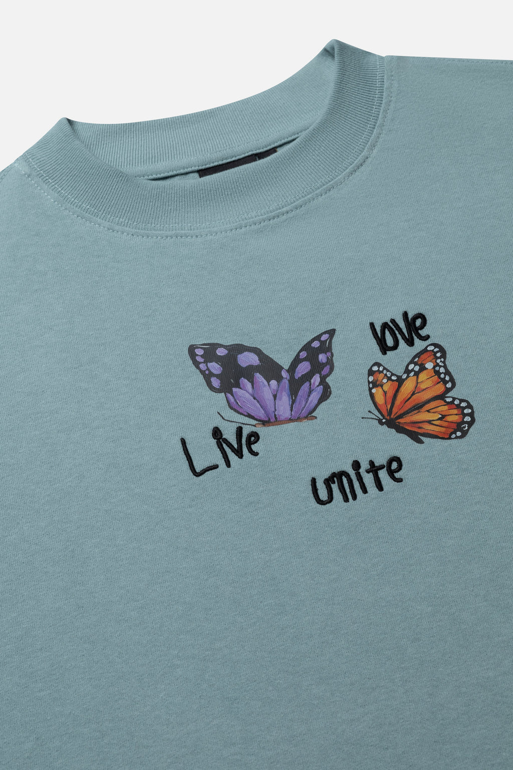 FOUNDATION BUTTERFLY TSHIRT WOMEN LIGHT BLUE